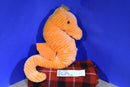 Rinco Orange Corduroy Sea Horse With Blue Eyes 2010 Plush