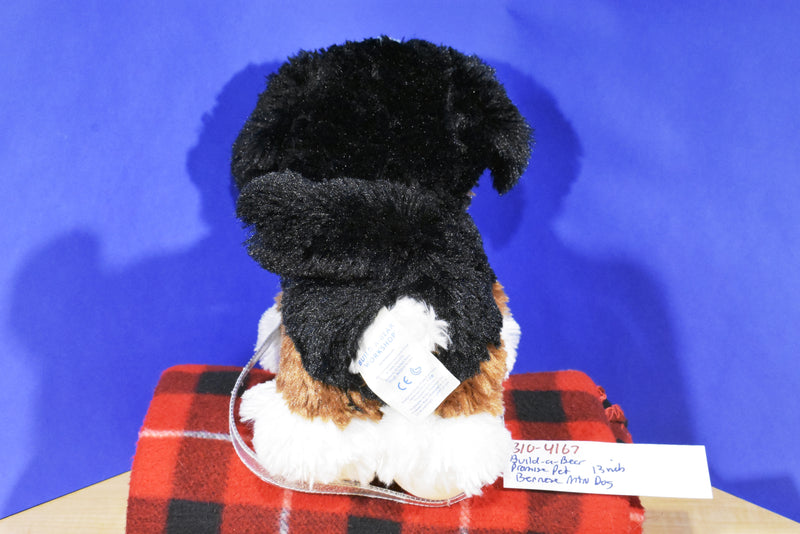 Build-A-Bear Promise Pet Bernese Mountain Dog White Brown Black Plush