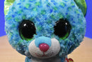 Ty Beanie Boos Leona Blue Leopard 2014 Beanbag Plush