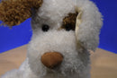 Barnes & Noble White and Brown Puppy Dog Noble Plush