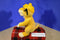 Mega Bloks Disney Simba Plush a Wearing Yellow Plastic Construction Hat