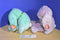 Ty Buddy Hippity 1998 and Floppity 2000 Bunnies Beanbag Plushes