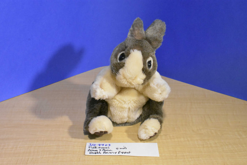 Folkmanis Brown and Beige Dutch Bunny Rabbit Puppet