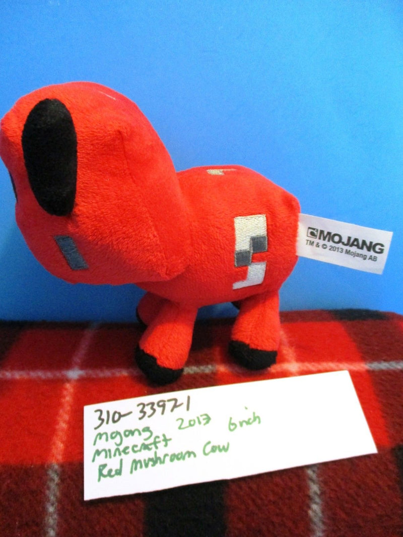 Jazwares Mojang Minecraft Red Mushroom Cow 2013 Plush