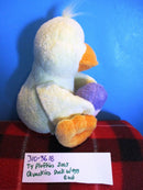 Ty Pluffies Quackies Yellow Duck With Egg 2005 Beanbag Plush