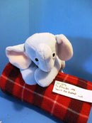 Ty Pillow Pals Squirt Blue Elephant 1996 Plush