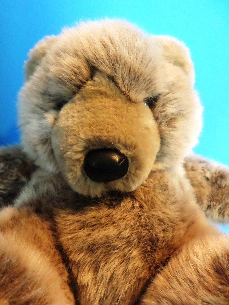 24K Polar Puff Special Effects Brown Bear 1988 Plush