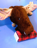 Lady Slipper Designs Moose Head Wall Hanging Plush