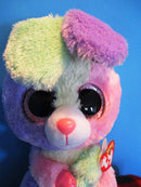 Ty Beanie Boos Bloom the Multi-colored Bunny Rabbit 2015 Beanbag Plush