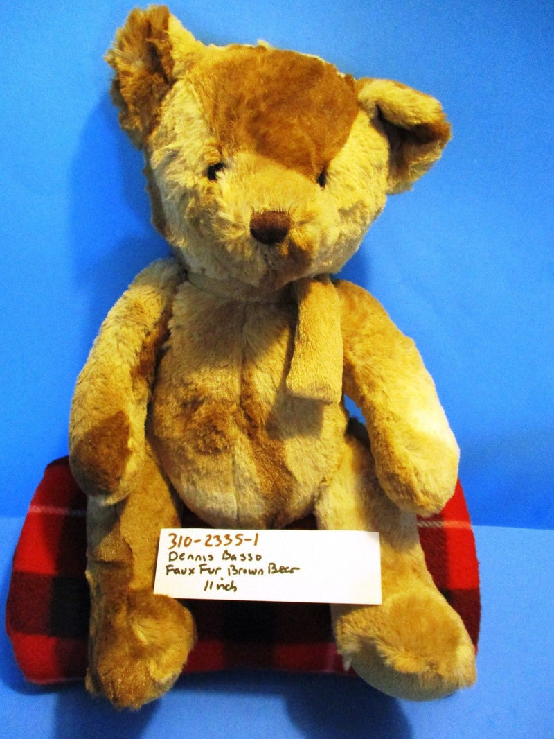 Dennis Basso DB Brown Faux Fur Teddy Bear Plush