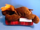 Ty Pillow Pals Antlers the Brown Moose 1998 Plush