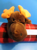 Ty Pillow Pals Antlers the Brown Moose 1998 Plush