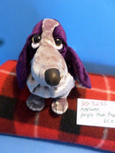 Applause Hush Puppy Deep Purple Special Velvet Basset Hound Beanbag Plush