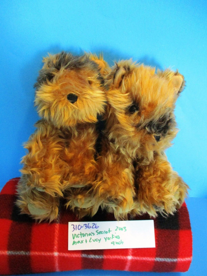 Victoria's Secret Yorkies Max and Lucy 2003 Beanbag Plushes
