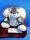 Dan Dee Soft Expressions Grey and White Bunny Rabbit Plush