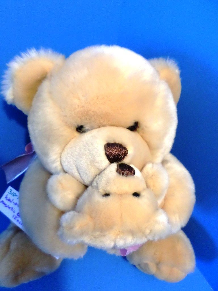 Walmart Tan Mother Bear Kissing Baby Bear Plush and Book