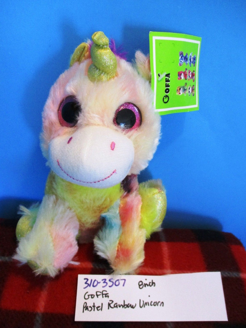 Goffa Pastel Rainbow Unicorn Plush