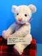 Dan Dee Vase Hugger White Teddy Bear Plush