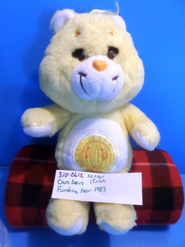 Kenner Care Bears Funshine Bear 1983 Plush