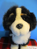 Sitting Bernese Mountain Dog Plush