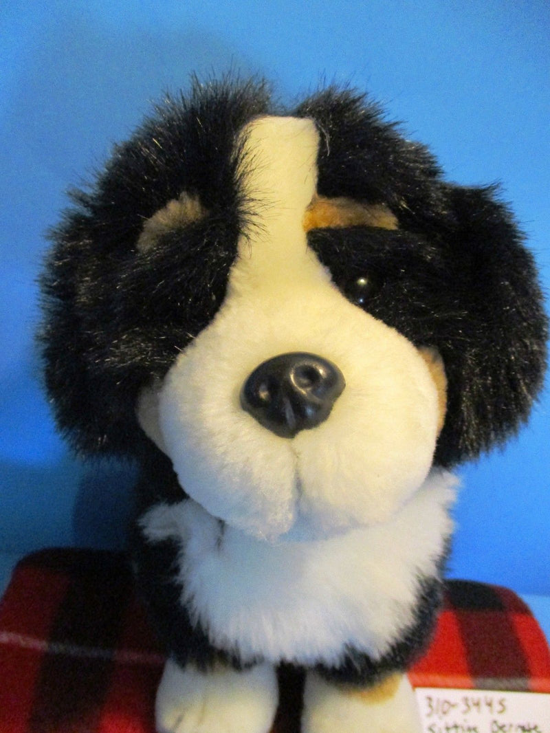 Sitting Bernese Mountain Dog Plush